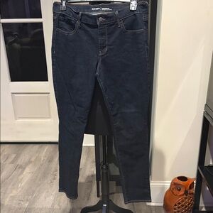Old Navy Women's Dark Blue Mid Rise Jeans